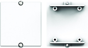 Rahmen Blind mit Anschraubdome weiss