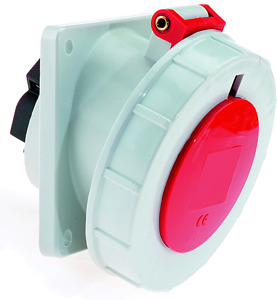 CEE Anbausteckdose 4x32A 4-polig 6h IP67 400V