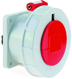 CEE Anbausteckdose 4x32A 4-polig 6h IP67 400V