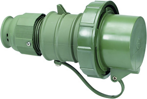 CEE Stecker 5x32A 5-polig 11h IP67 440V m.Schutzkappe
