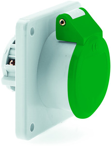 CEE Kleinsp.-Anbausteckdose 16A 2-polig 2h IP44 bis 50V 300Hz