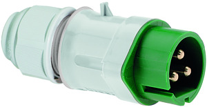 CEE Kleinsp.-Stecker 16A 3-polig 4h IP44 b.50V 100-200Hz