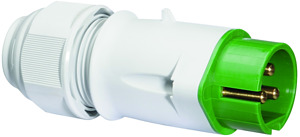 CEE Kleinsp.-Stecker 16A 3-polig 3h IP44 bis 50V 400Hz