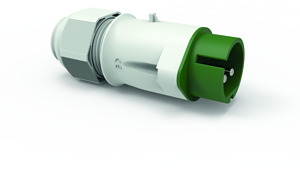 CEE-Kleinsp.-Stecker 32A 2-polig 2h IP44 bis 50V 300Hz