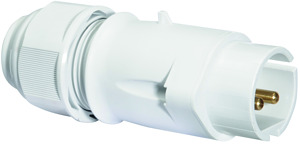 CEE Kleinsp.-Stecker 32A 2-polig 10h IP44 bis 50V