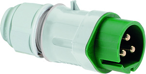 CEE Kleinsp.-Stecker 32A 3-polig 4h IP44 b.50V 100-200Hz