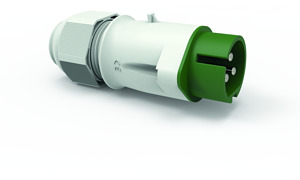 CEE Kleinsp.-Stecker 32A 3-polig 2h IP44 bis 50V 300Hz