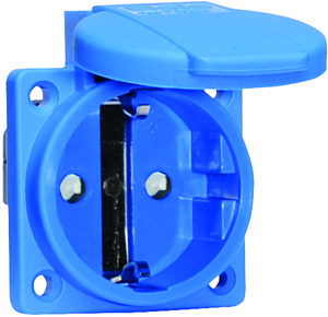 Schutzkontakt-Anbausteckdose 16A 25 SKO-A-DO 16A 250V KI QC IP54 BL 50x