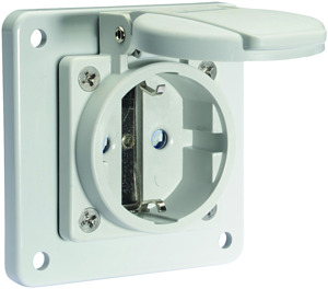 Schutzkontakt-Anbausteckdose 16A 25 SKO-A-DO 16A 250V RÜCKW QC IP54 GU