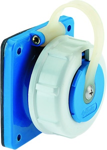 Schuko-Anbausteckdose 16A 250V blau druckwasserdicht