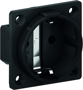 Schuko-Anbausteckdose 16A 250V schwarz