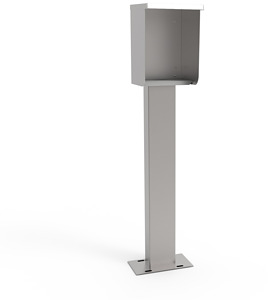Standsäule mit Wetterschutzdach