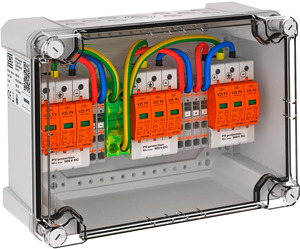 Generatoranschlusskasten 3x1 PV-String auf 3 WR-MPP900V DC