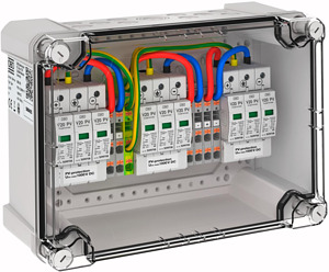 Generatoranschlusskasten 3x1 PV-String auf 3 WR-MPP1000V DC