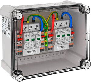 Generatoranschlusskasten 2x2 PV-String auf 2 WR-MPP