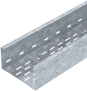 Weitspannkabelrinne 110x200mm Stahl tauchfeuerverzinkt 6000mm