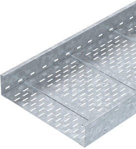 Weitspannkabelrinne 110x500mm gelocht, Boden gesickt