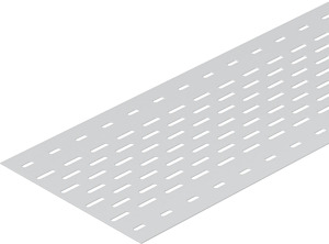 Einlegeblech gelocht, für Kabelleit er 300x3000, A2, 1.4301, 2B