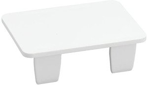 Endstück AXIS MAXI 65x130 9010, PC/ ABS, reinweiß, RAL 9010