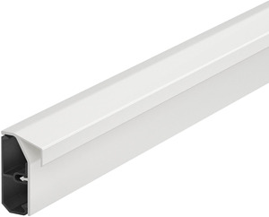 Sockelleistenkanal SL-T Set 20x50 T epp. 9010, PVC, reinweiß, RAL 9010