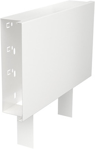 T-Stück mit Oberteil f.60x200 für LKM-Kanal aus Metall reinweiss