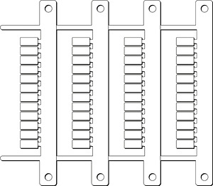 Kennzeichnungsschilder MG-CPM-04 41395 5x10 weiss