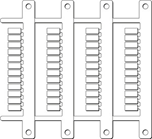 Kennzeichnungsschilder MG-CPM-07 41691 5x10 weiss