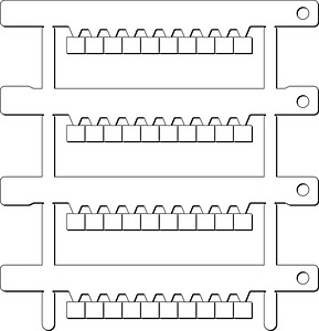Kennzeichnungsschilder MG-CPM-15 42909 (6X5 WEISS)