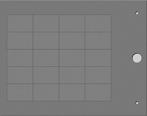 Bezeichnungsträger MG-TAP 47007-HF 18x27 metallic grau