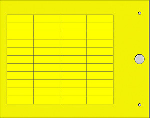 Bezeichnungsträger MG-TAP 47046 8,2x27 gelb