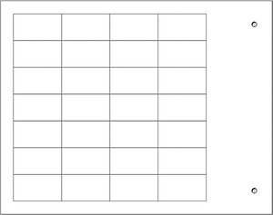 Selbstklebende Bezeichnungsträger MG-TAA 49193N 15x27 weiss