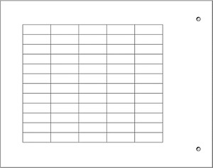 Selbstklebende Bezeichnungsträger MG-TAA 49196 7x20 weiss