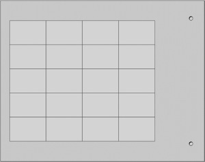 Selbstklebende Bezeichnungsträger MG-TAA 49306GY 18x27 grau