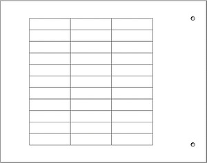 Selbstklebende Bezeichnungsträger MG-TAA 49498 8,5x30 weiss