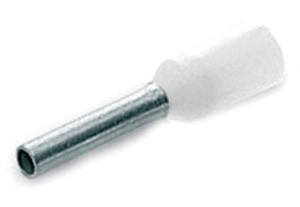 Aderendhülse 0,75qmm / 8mm isoliert weiß VE=500