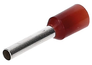 Aderendhülse 1,5qmm /8mm isoliert rot VE=500