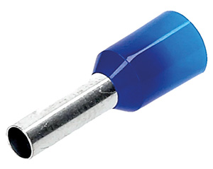 Aderendhülse 2,5qmm / 8mm isoliert blau VE=500