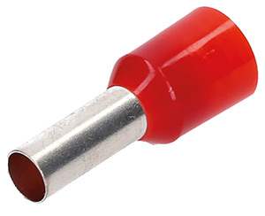 Aderendhülse 10qmm / 12mm isoliert kurzschl.si.rot VE=100