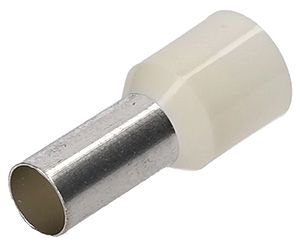 Aderendhülse 16qmm / 12mm isoliert weiß VE=100