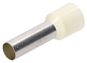 Aderendhülse 16qmm / 18mm isoliert weiß VE=100