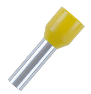 Aderendhülse 1,0qmm / 8mm gelb VE=500