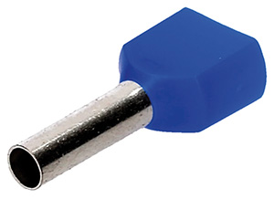 Duo-Aderendhülse 2x2,50qmm / 10mm blau VE=250