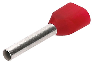 Duo-Aderendhülse 2x0,75qmm /15mm weiß VE=500