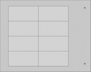 Klebende Schilder MG-VRT-A 88716GY 25x50 grau