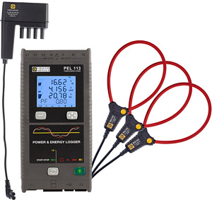 Leistungs- und Energierecorder PEL 113 mit MA194-350 und Netzadapter