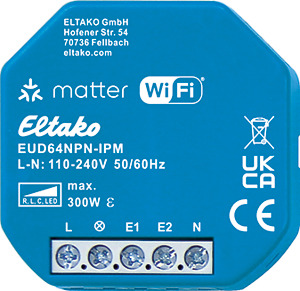 Universal-Dimmaktor mit IP, Matter über ­Wi-Fi, optional EnOcean, bi