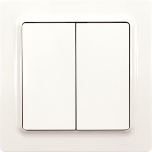 Funk-4-Kanal-Taster polarweiß gl. mit Batterie E-Design55