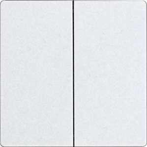 Funk-4-Kanal-Bluetooth-Taster m.Doppelwippe ohne Rahmen reinwß glänz.