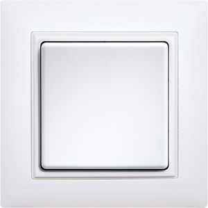 Funktaster belgisches Design creme, batterie- und leitungslos, mit Wip