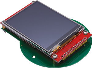 Jalousie-Display. Gerät: 95 x 74 mm, Display: 70 x 50 mm